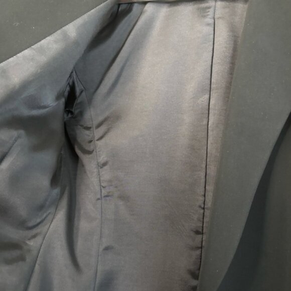 Tombolini Blazer Double Breasted Single Button Italian Black Size 48 IT - Picture 9 of 14